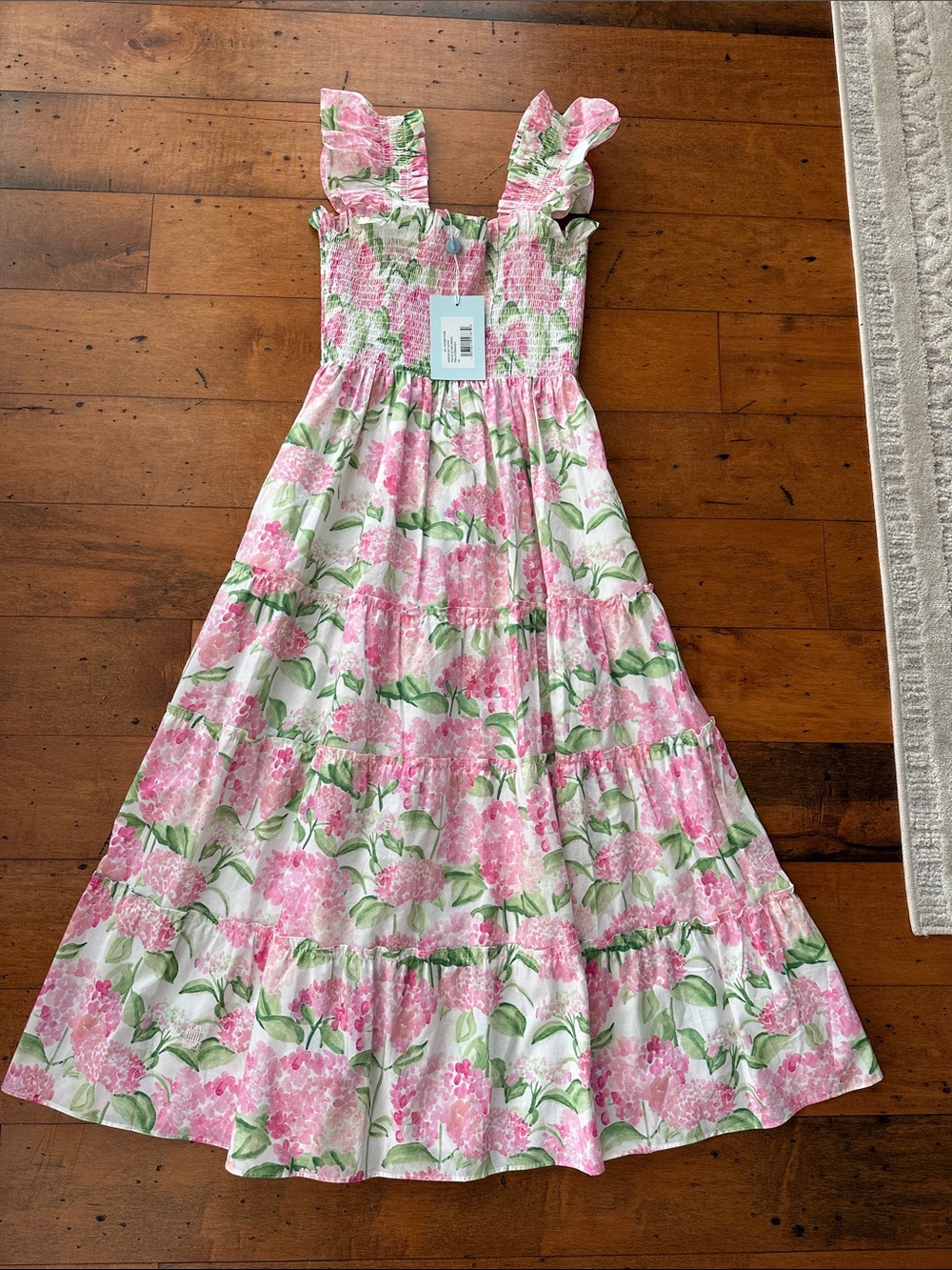 Hill House Ellie Nap Maxi Dress Pink Hydrangea